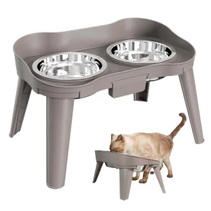 Elevated pet Feeder Non-Slip and No Spill Design