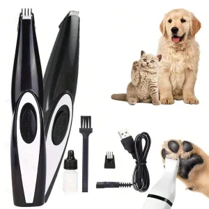 Grooming Kit Clipper-Low Noise Paw Trimmer- Rechargeable