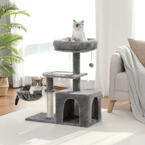 Tower with Large Cat Condo,  Scratching Post for Kittens