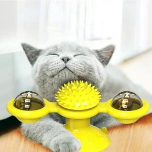 Windmill Cat Toy Whirligig Turntable