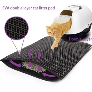 Waterproof Pet Litter Box Mat Washable